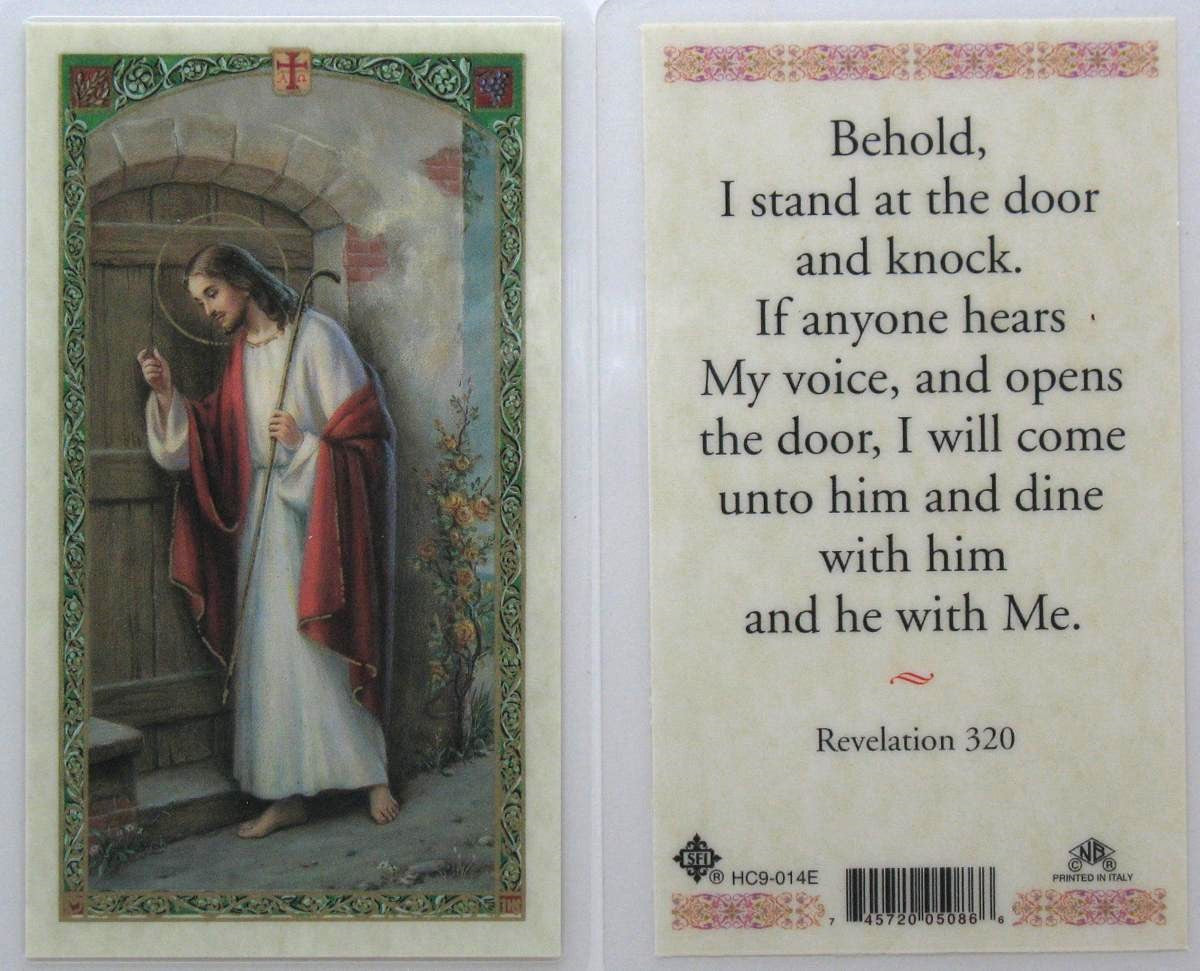 Laminated - Jesus Knocking