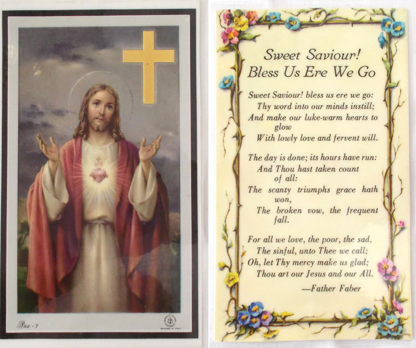 Laminated - Sweet Saviour! Bless Us Ere We Go