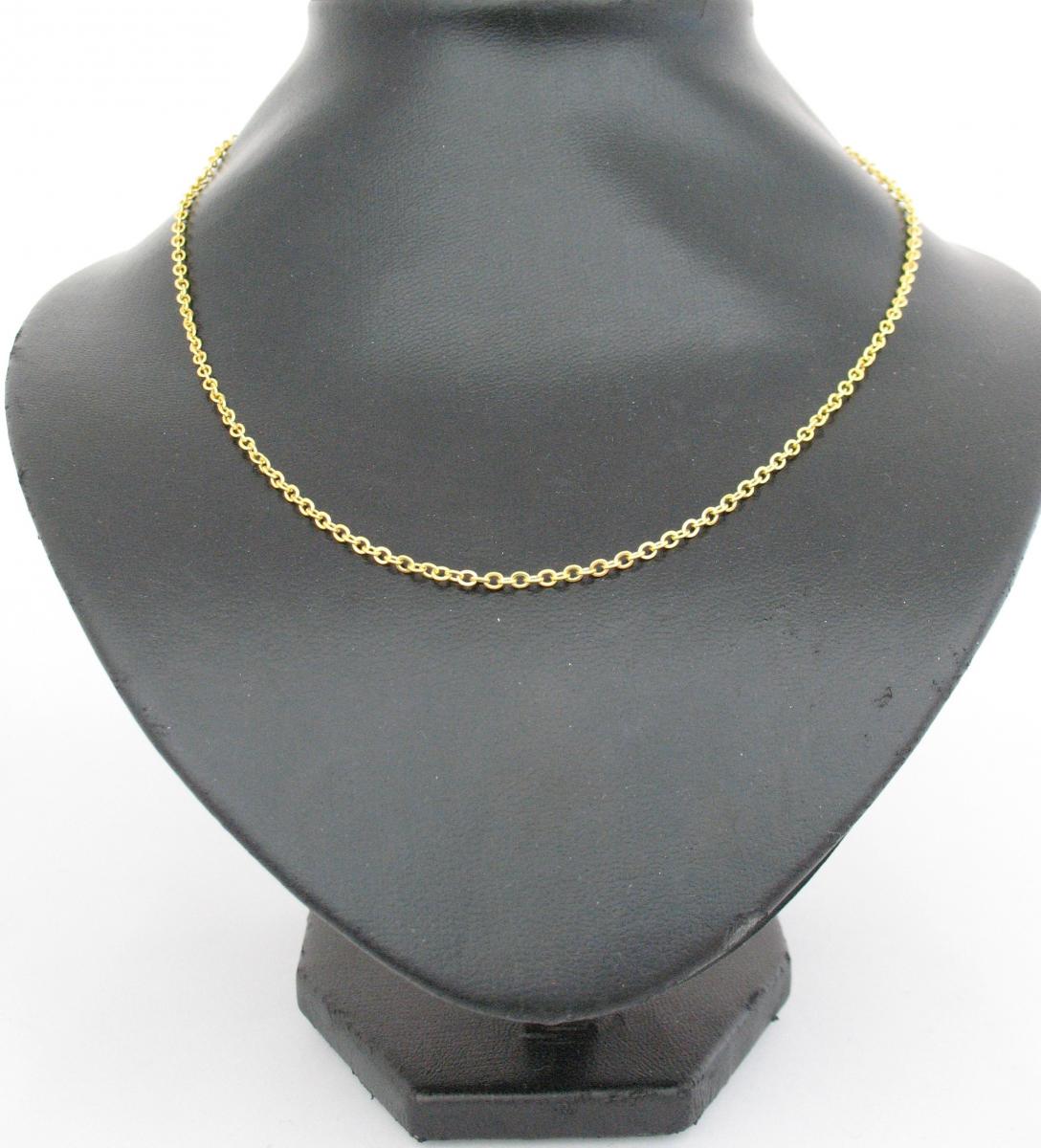 Gold tone Fine Chain 18 inch