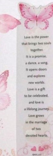 For My Wife Anniversary Greeting Card with Detachable Keepsake Bookmark