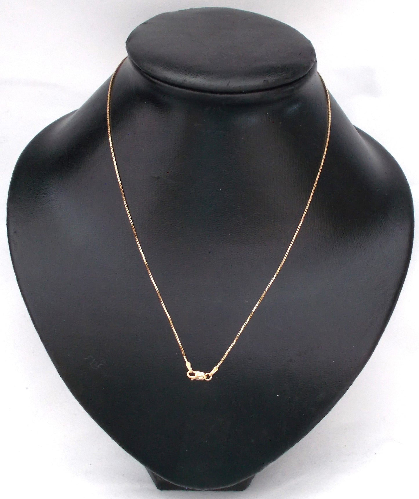 10K Gold Fine Box Chain - 18"