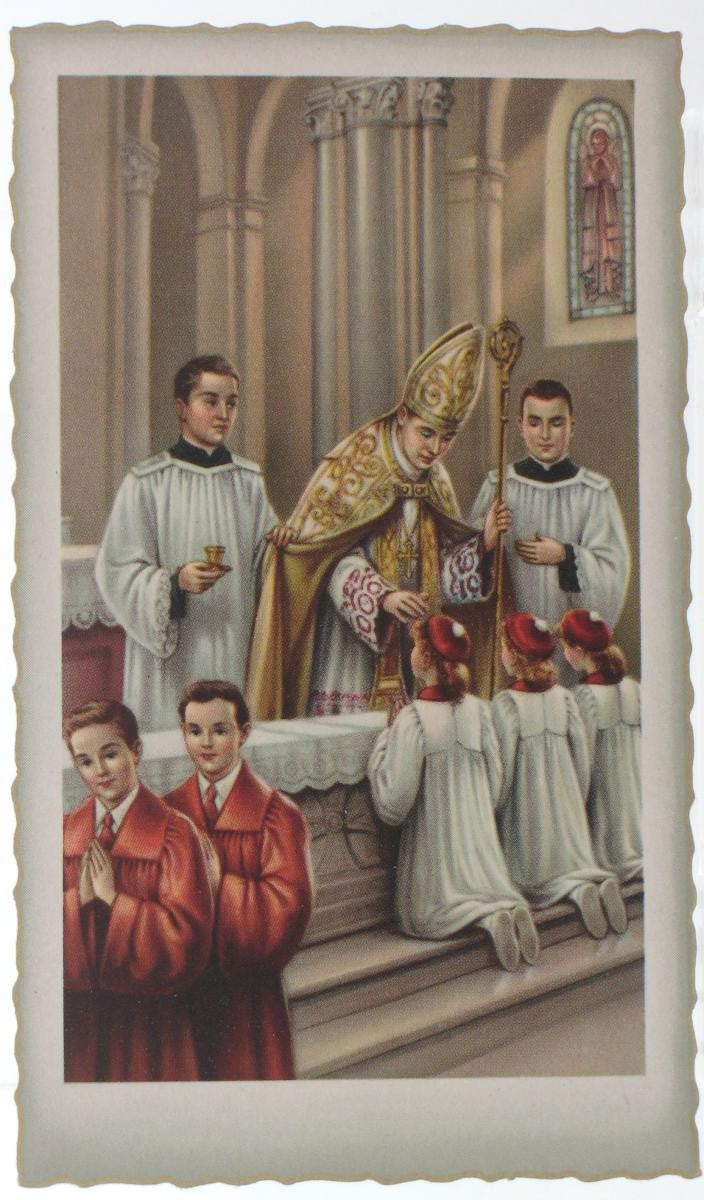 Paper Confirmation Picture Card - Blank on back