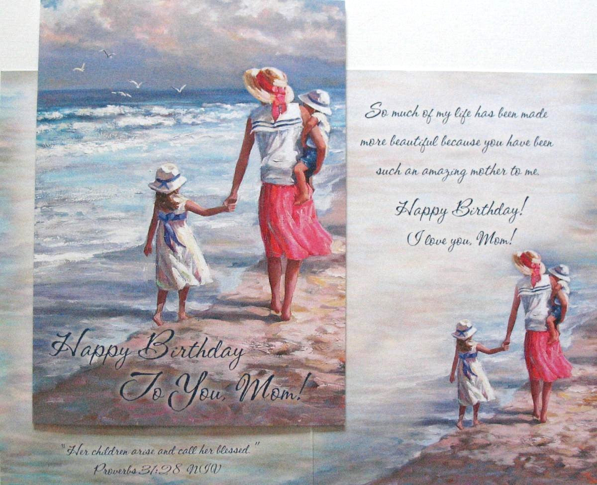 Mom Birthday Greeting Card by Legacy with Deluxe Envelope