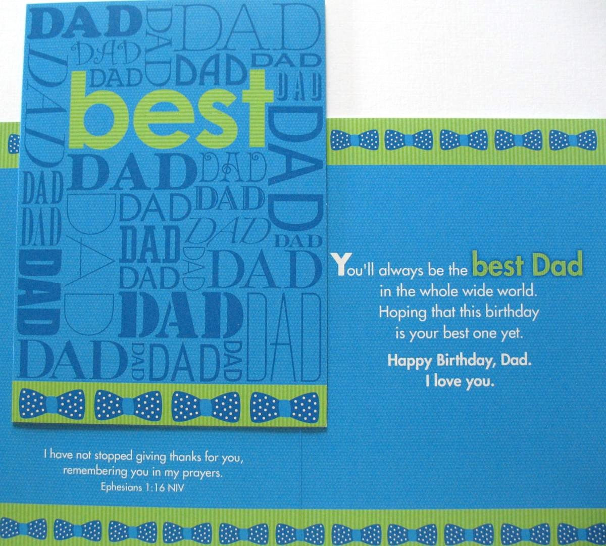 Dad Birthday Greeting Card by Legacy with Deluxe Envelope