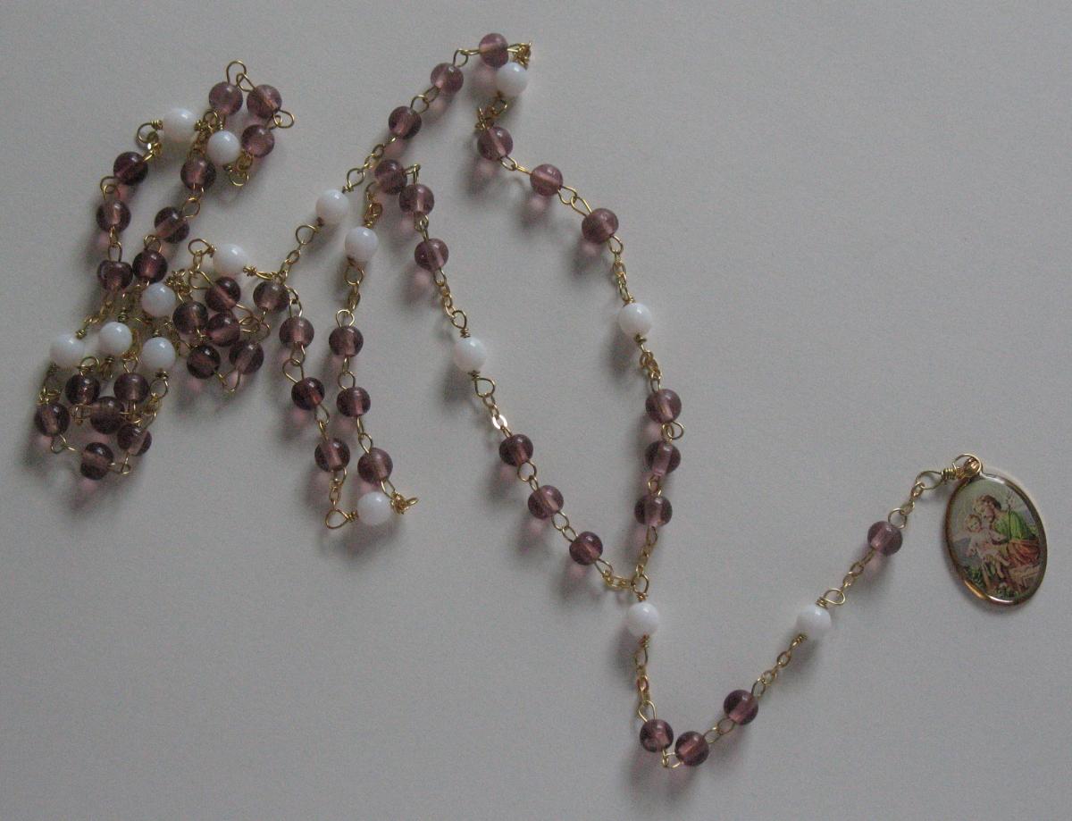Chaplet - St. Joseph with Glass Beads