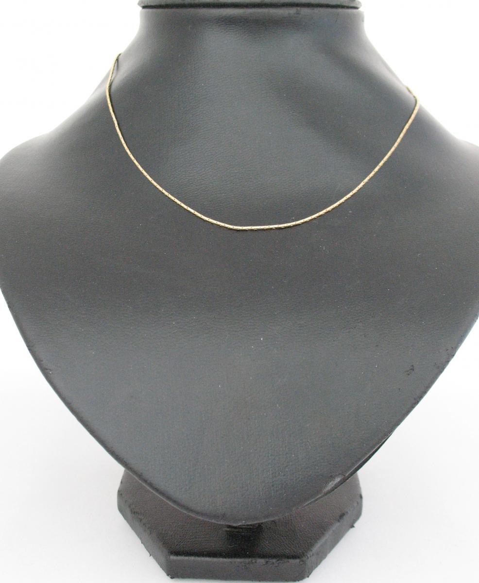 Gold tone Serpentine Chain 16"