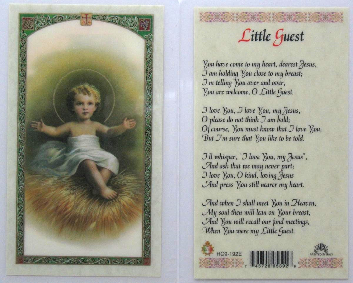 Laminated - Baby Jesus - Little Guest