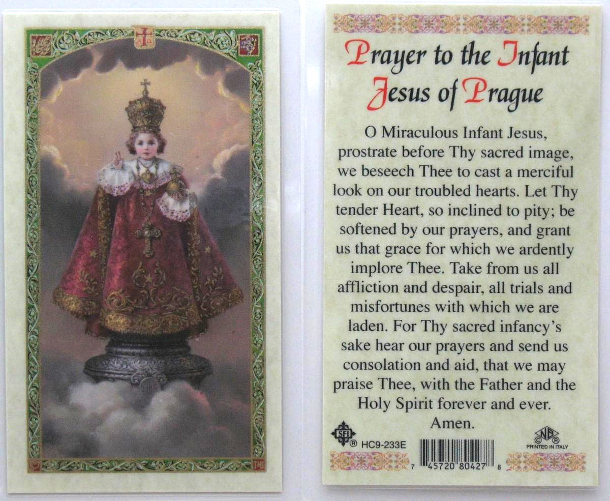 Laminated - Infant Jesus of Prague