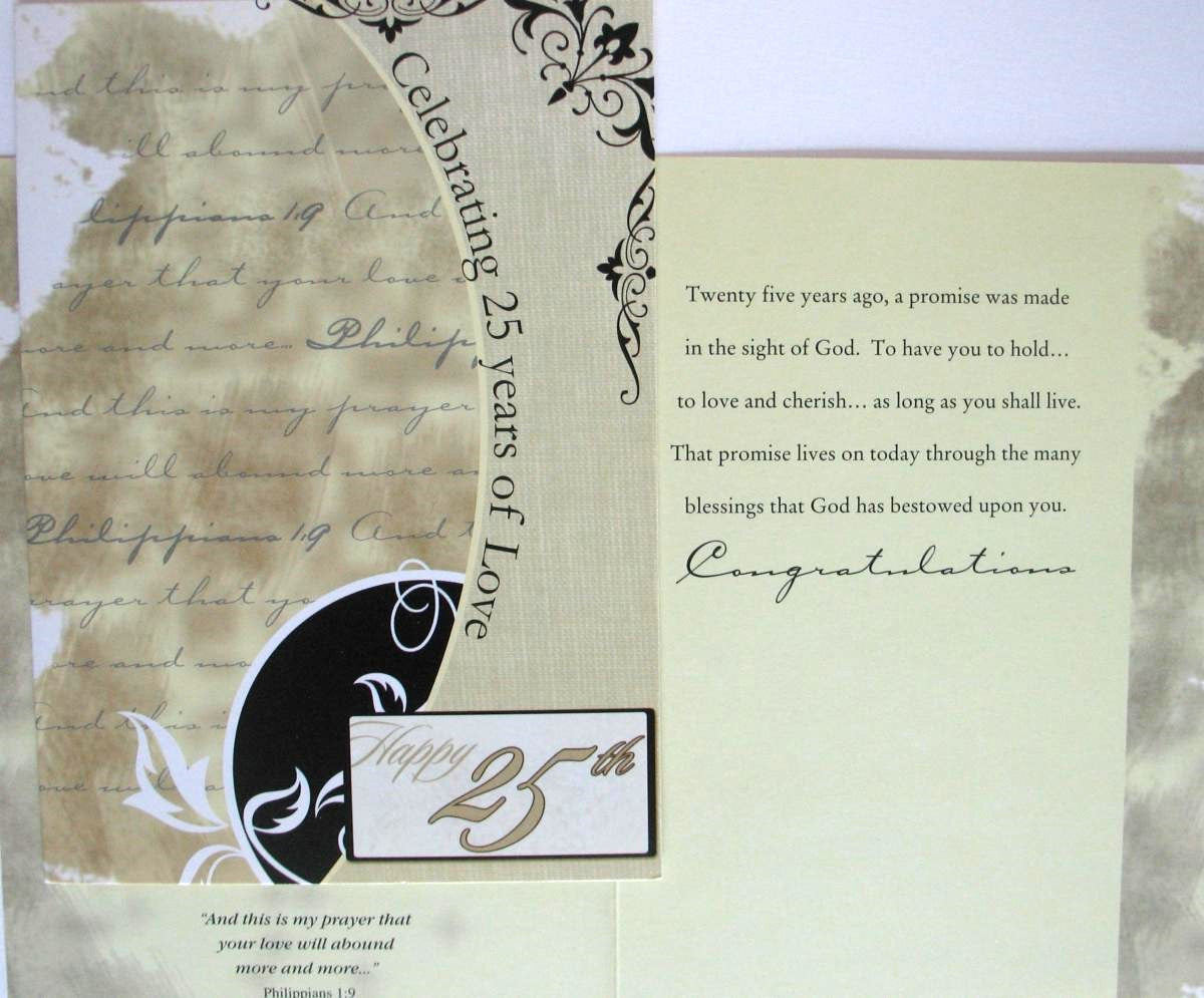 25th Anniversary Greeting Card