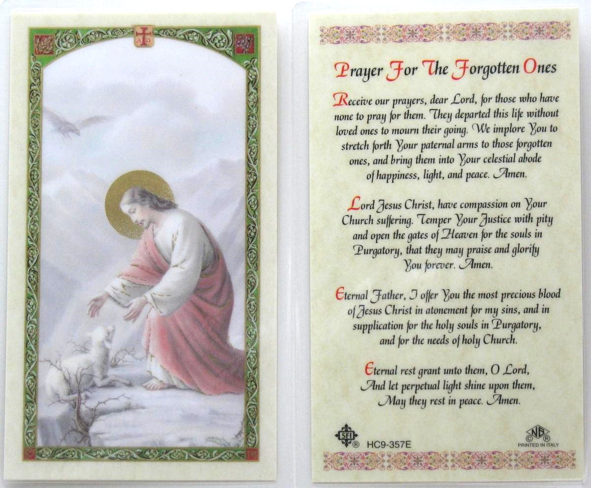 Laminated - Good Shepherd - Prayer for the Forgotten Ones