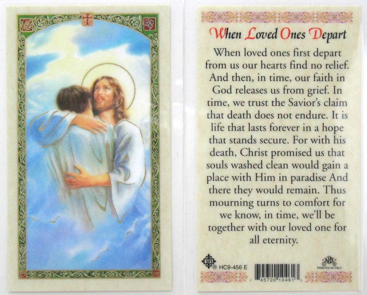 Laminated - Jesus - When Loved Ones Depart
