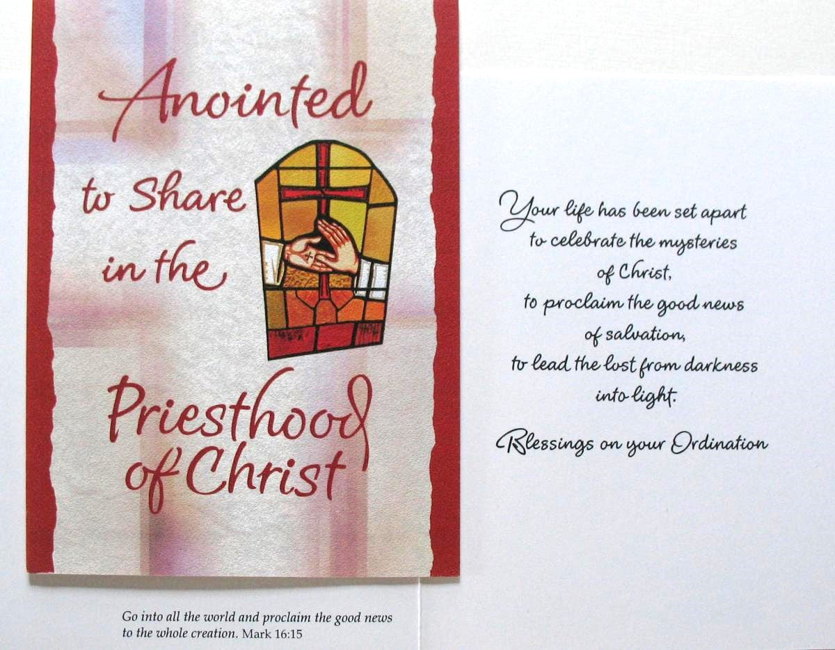 Ordination Greeting Card