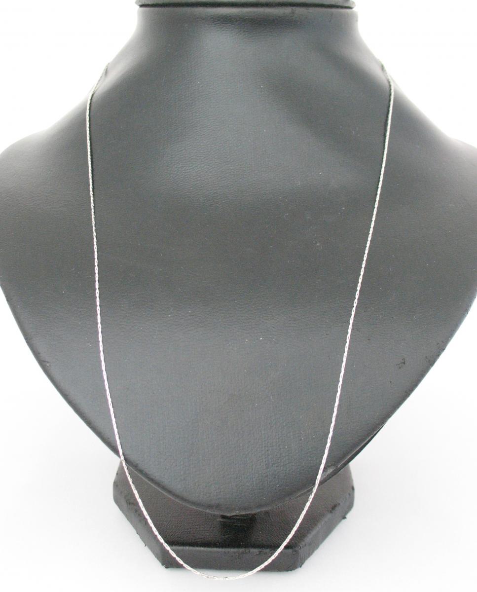 Silver tone Serpentine Chain 24"