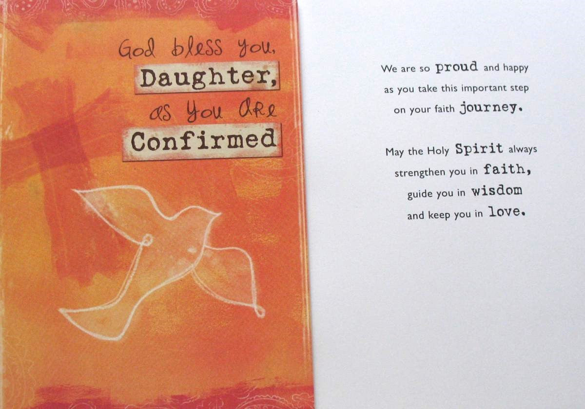 Daughter Confirmation Greeting Card