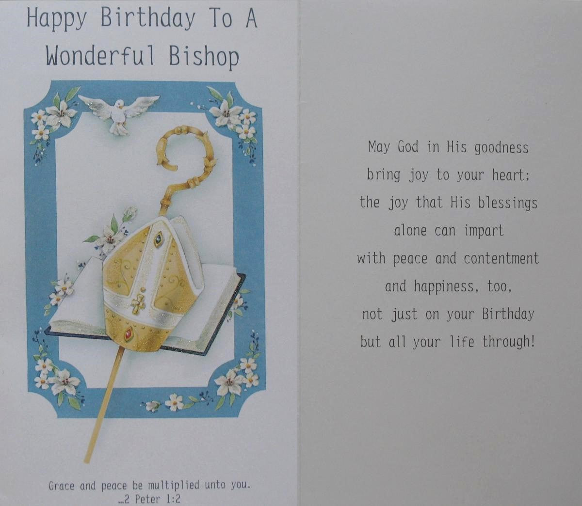 Bishop Birthday Greeting Card