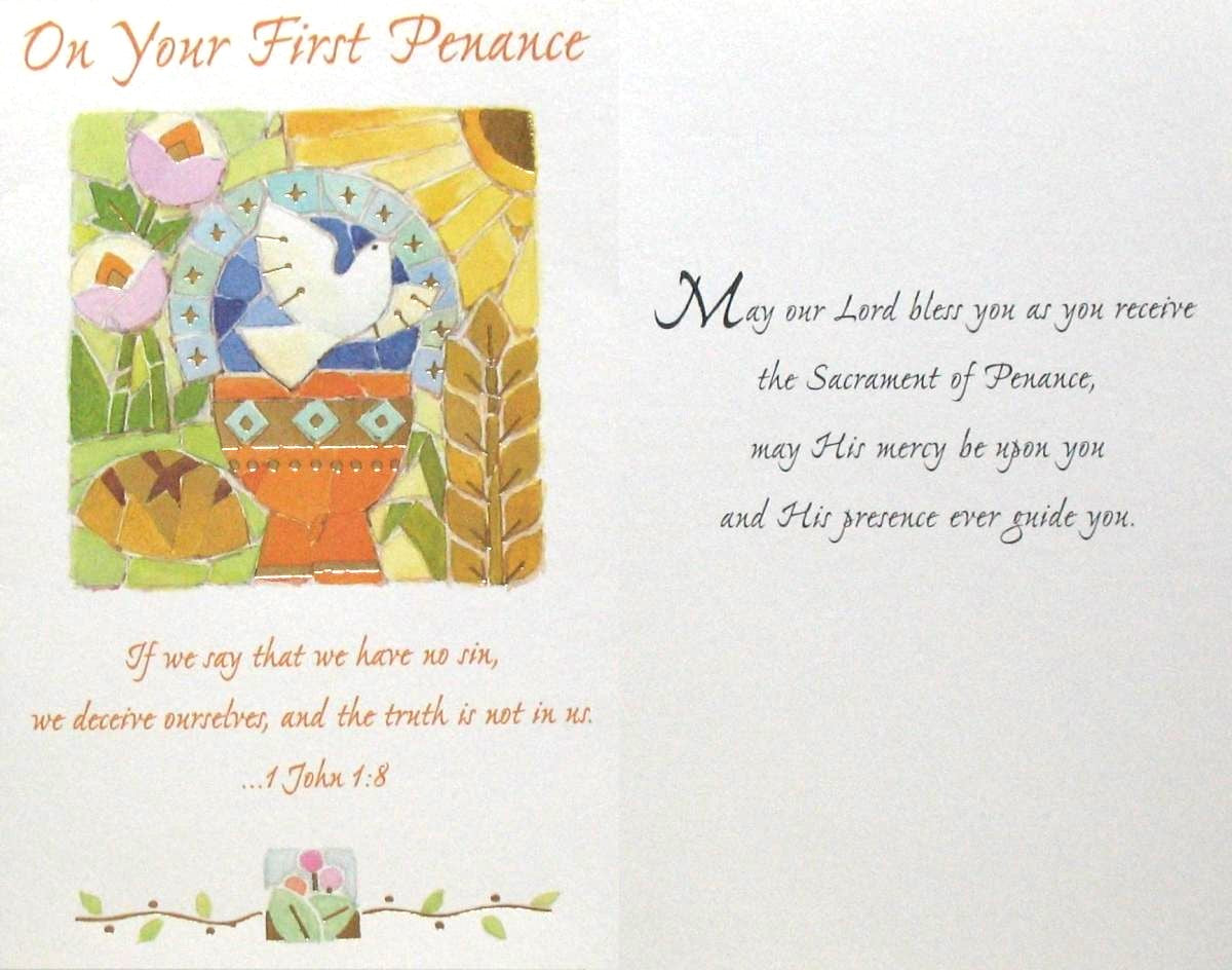 First Penance Greeting Card