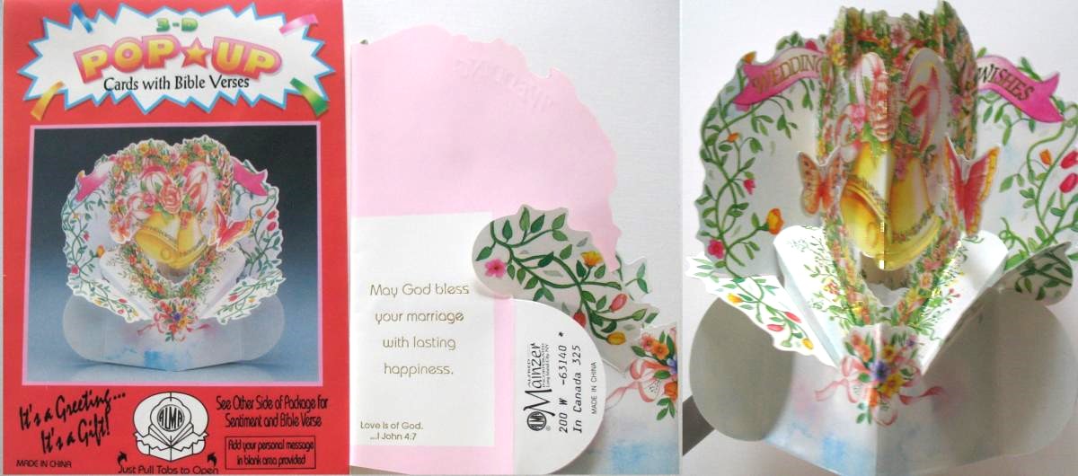 Wedding Greeting Card - 3D Pop-up Card