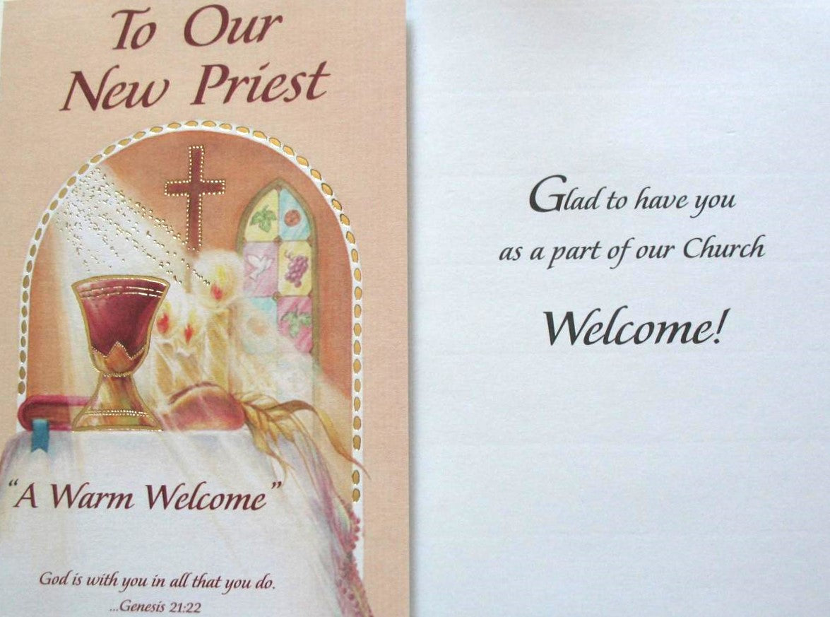 Welcome New Priest Greeting Card