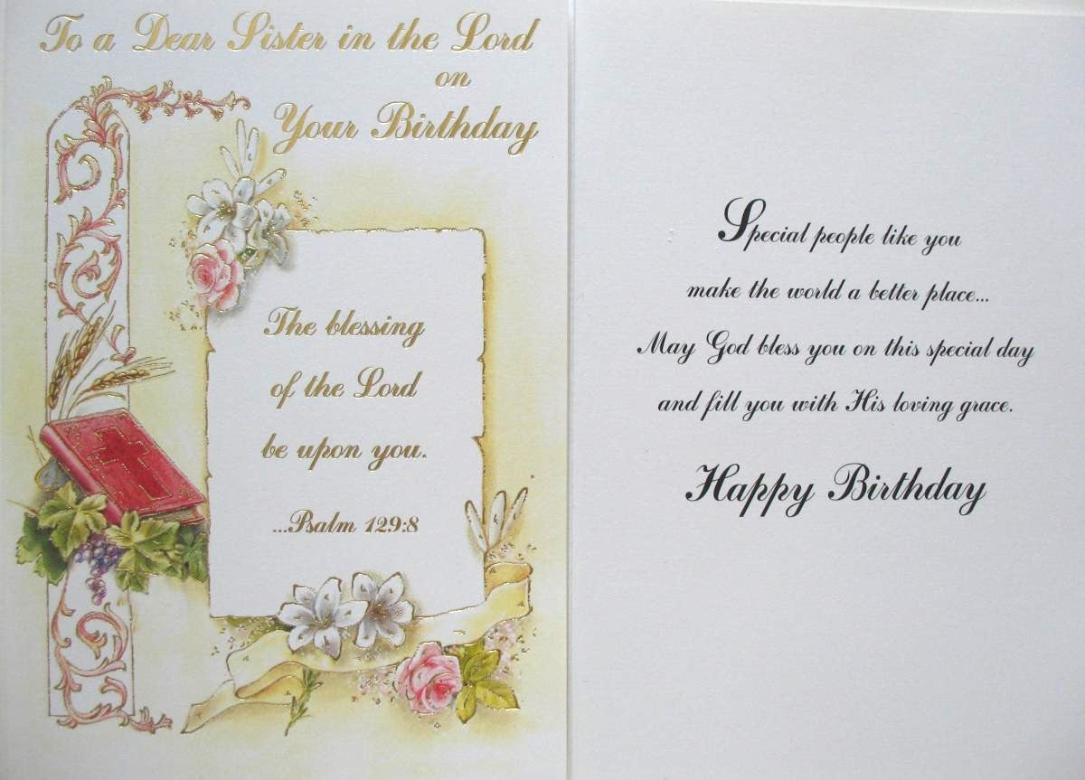 Sister in the Lord Birthday Greeting Card