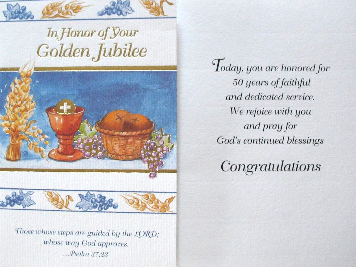 Golden (50th) Jubilee Greeting Card