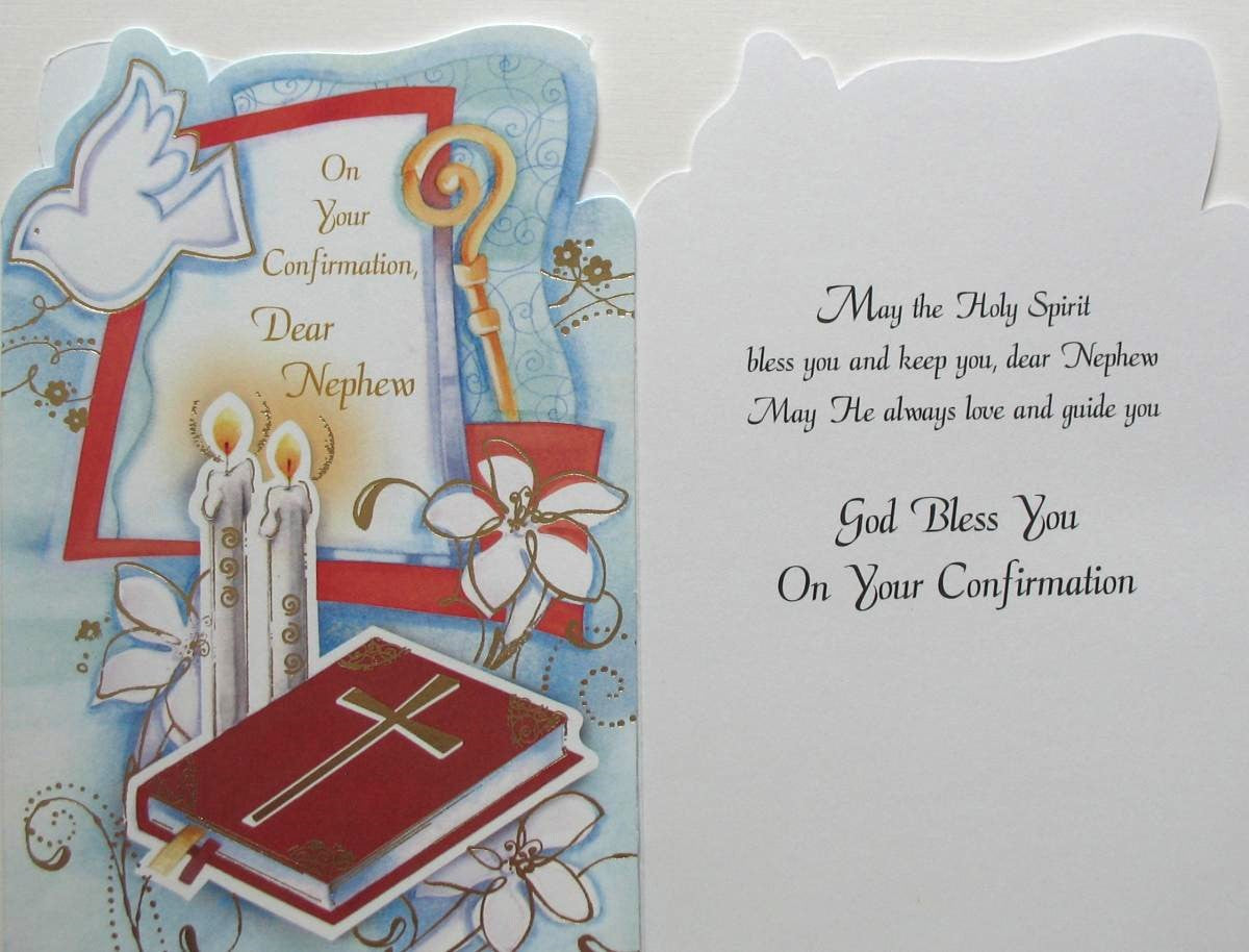 Nephew Confirmation Greeting Card