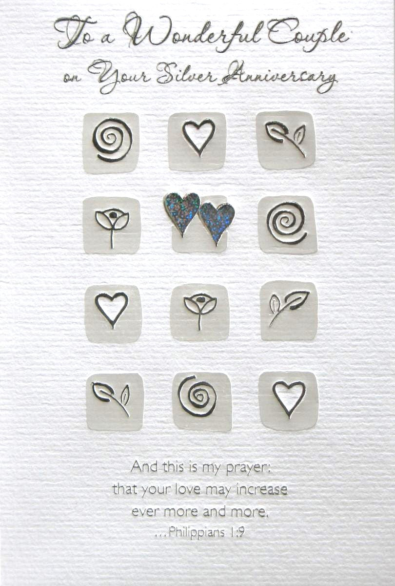 Silver ( 25th ) Anniversary Greeting Card