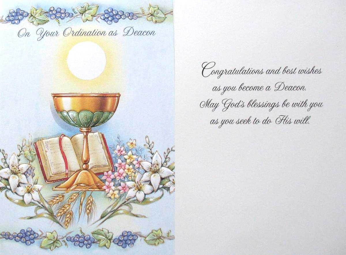 Deacon Ordination Greeting Card