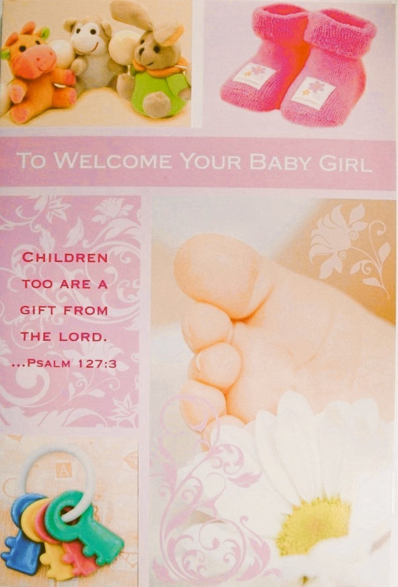 New Baby Girl Greeting Card