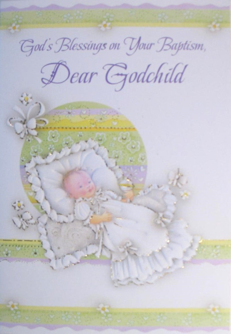 Godchild Baptism Greeting Card