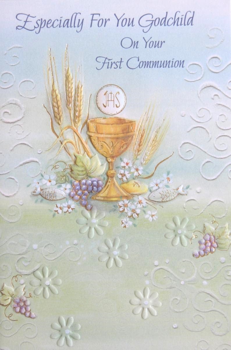 Godchild First Communion Greeting Card