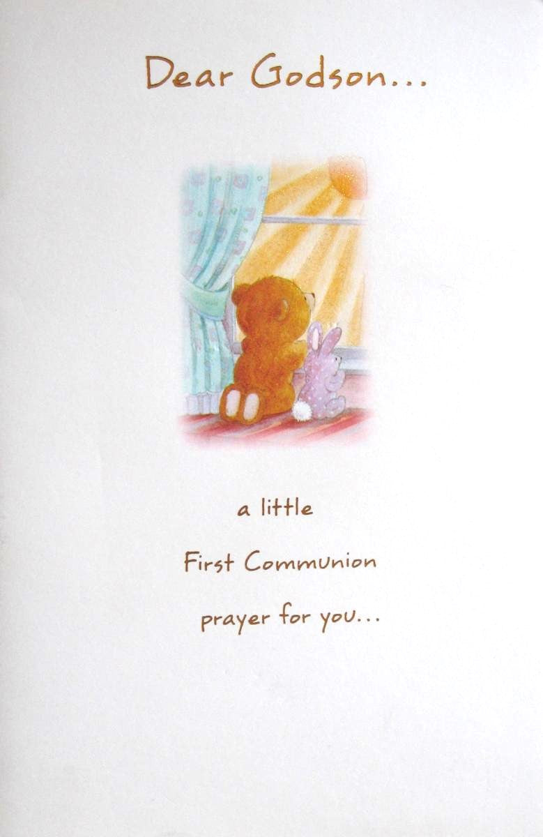 Godson - First Communion Greeting Card