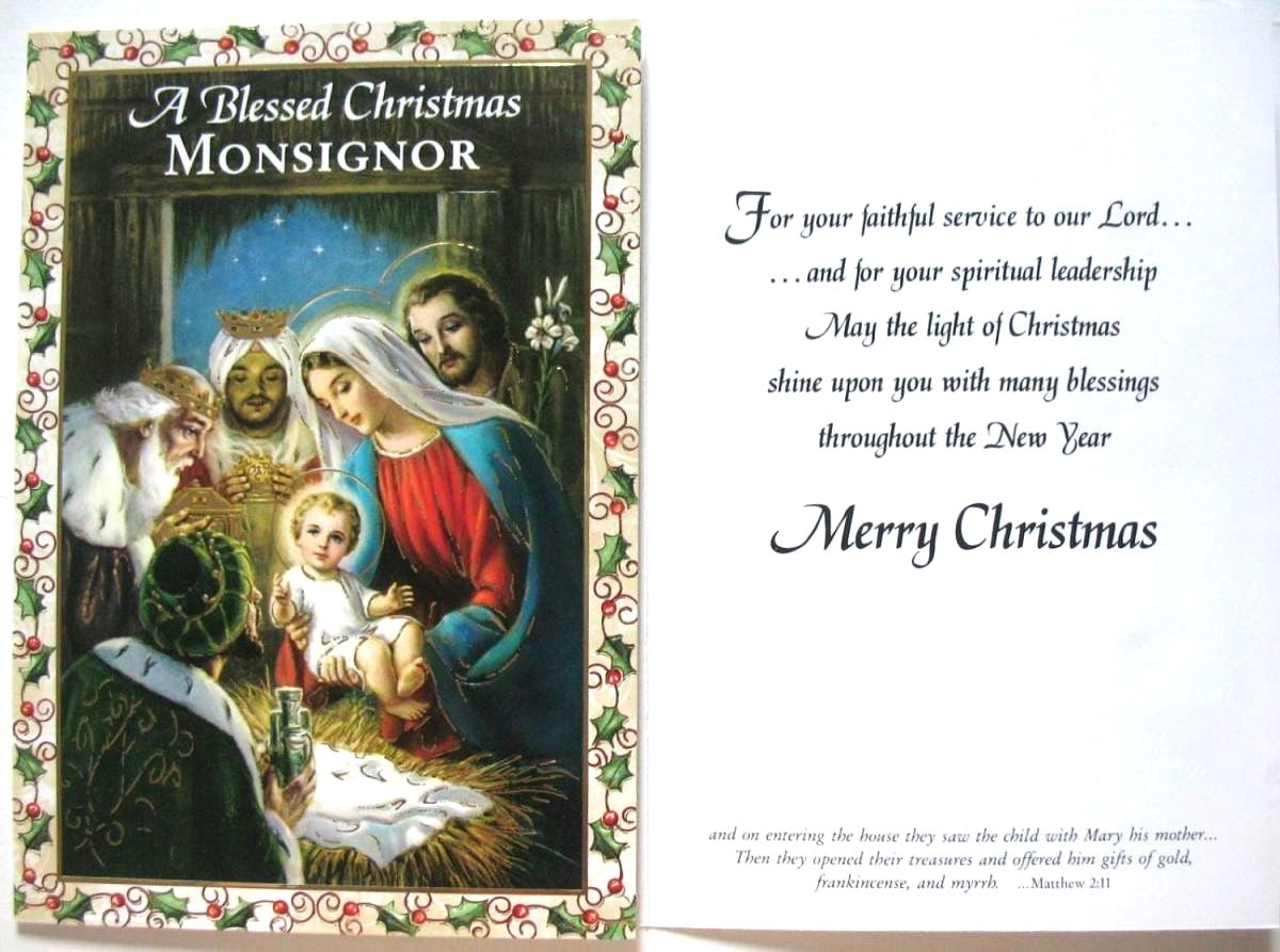 Christmas Greeting Card - To Monsignor