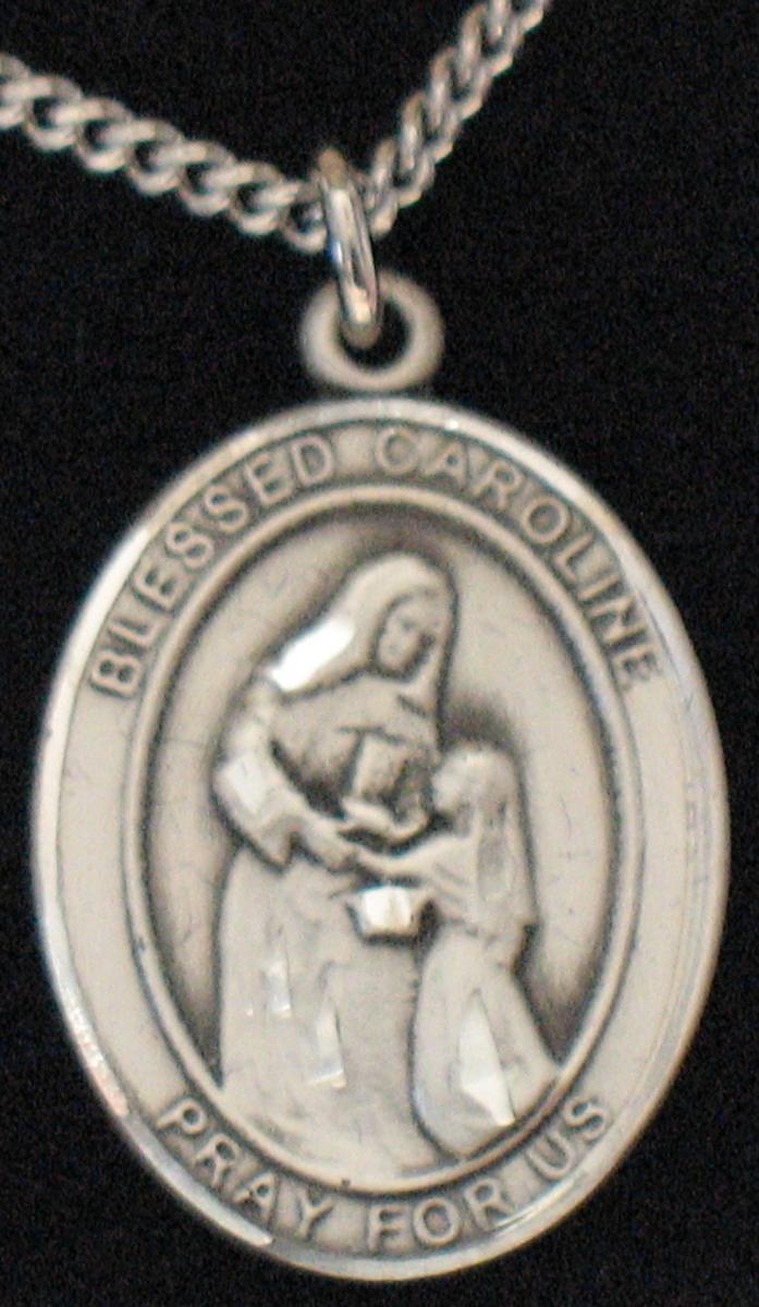 Bl. Caroline Gerhardinger - Sterling Silver Medal With Chain