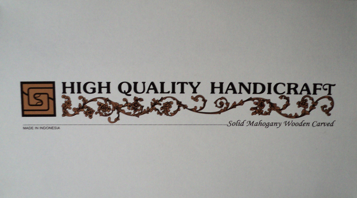 Solid Mahogany Carved Wood Plaque - The Prayer of a Righteous Man is