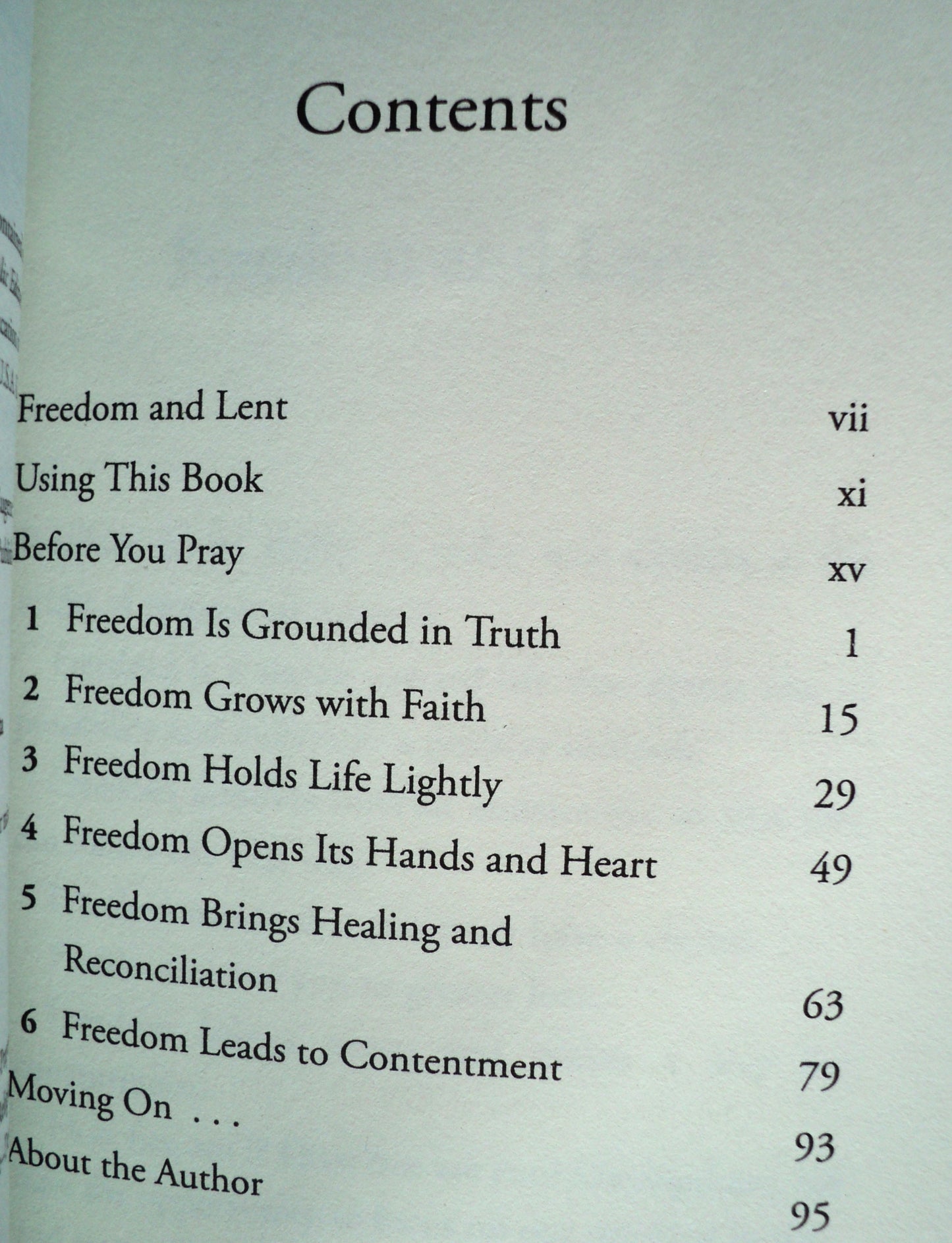 Praying Freedom : A Book of Lenten Meditations