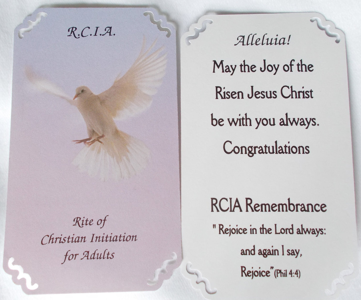 RCIA Congratulations - Cardstock Paper Prayercard