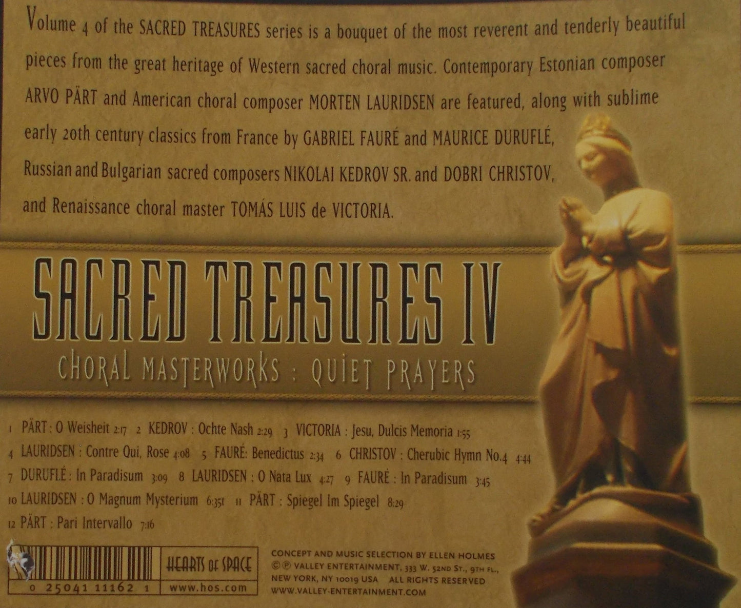 Sacred Treasures IV - Choral Masterworks : Quiet Prayers - Music CD - Demo - Used