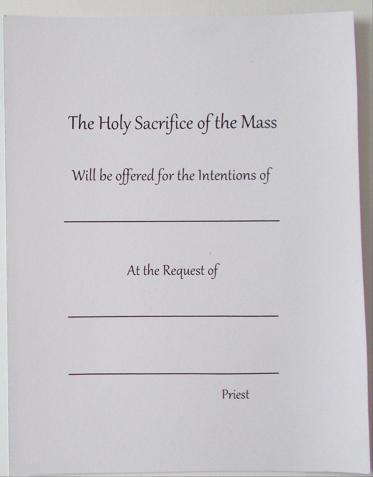 Mass Card (Postcard Style) - For The Living - Package of 27