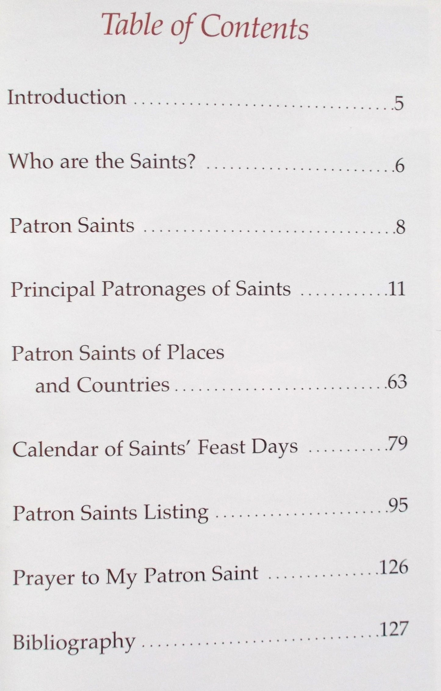 Patron Saints