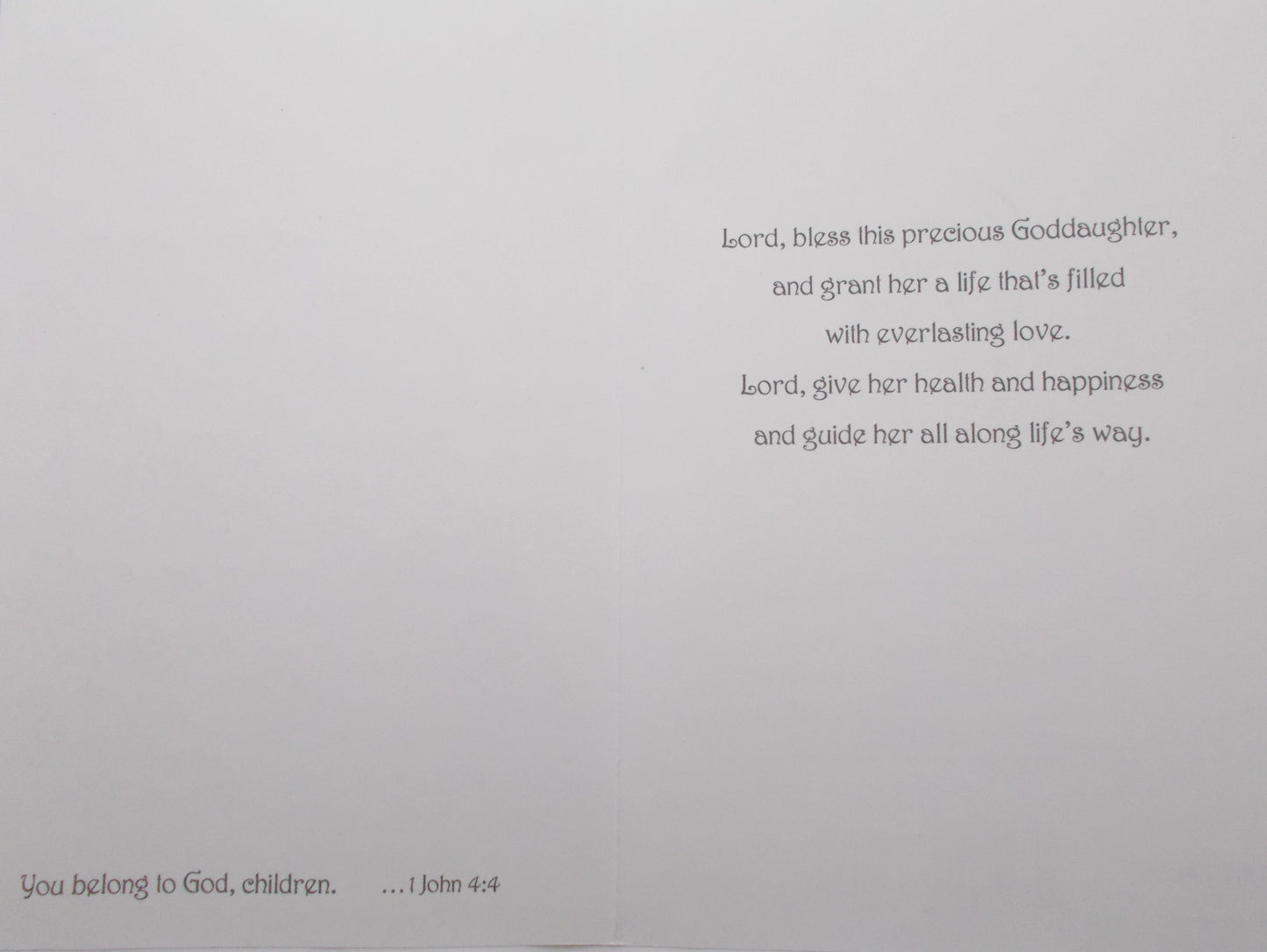 Baptism - Goddaughter