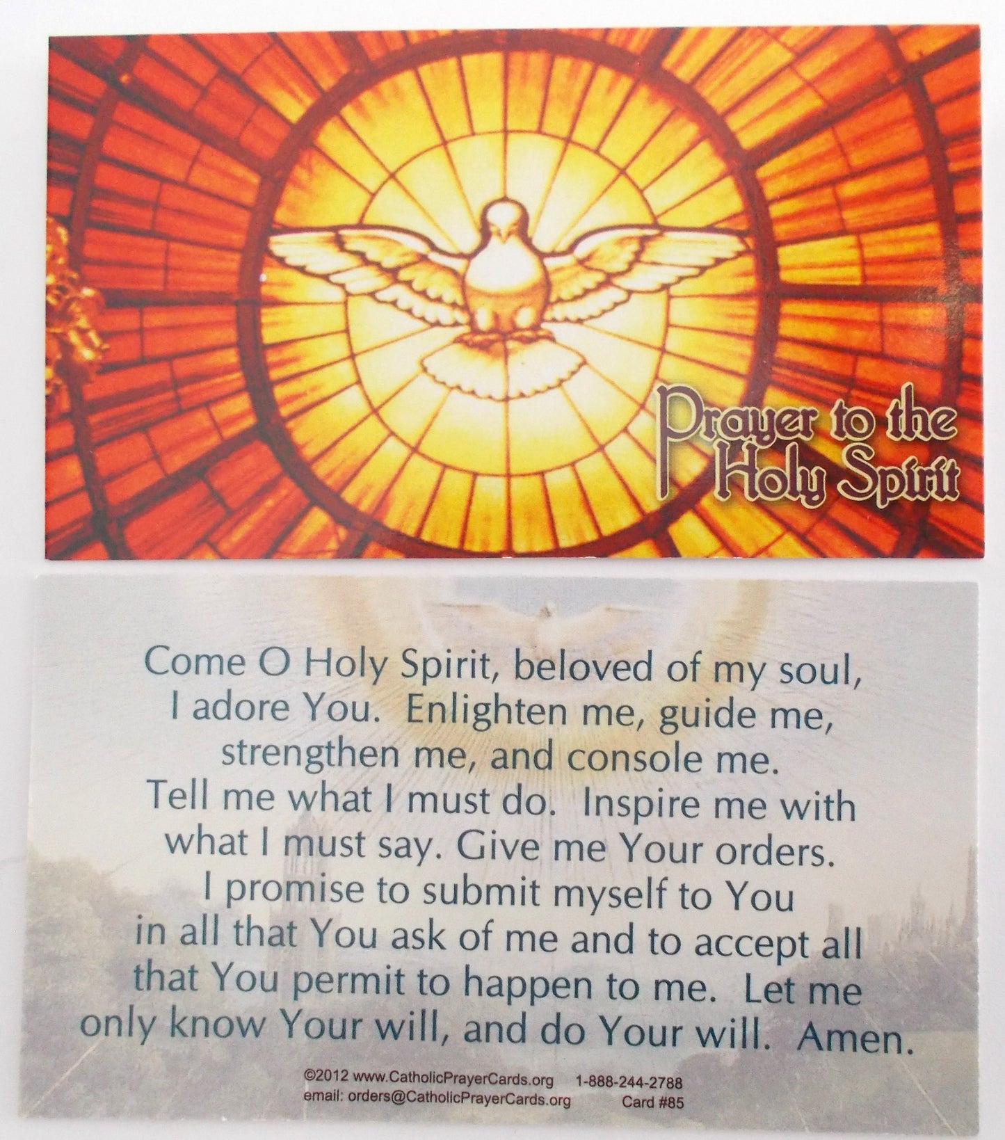 Coated Cardstock - Holy Spirit / Confirmation / Pentecost - Bulk Pricing Available!