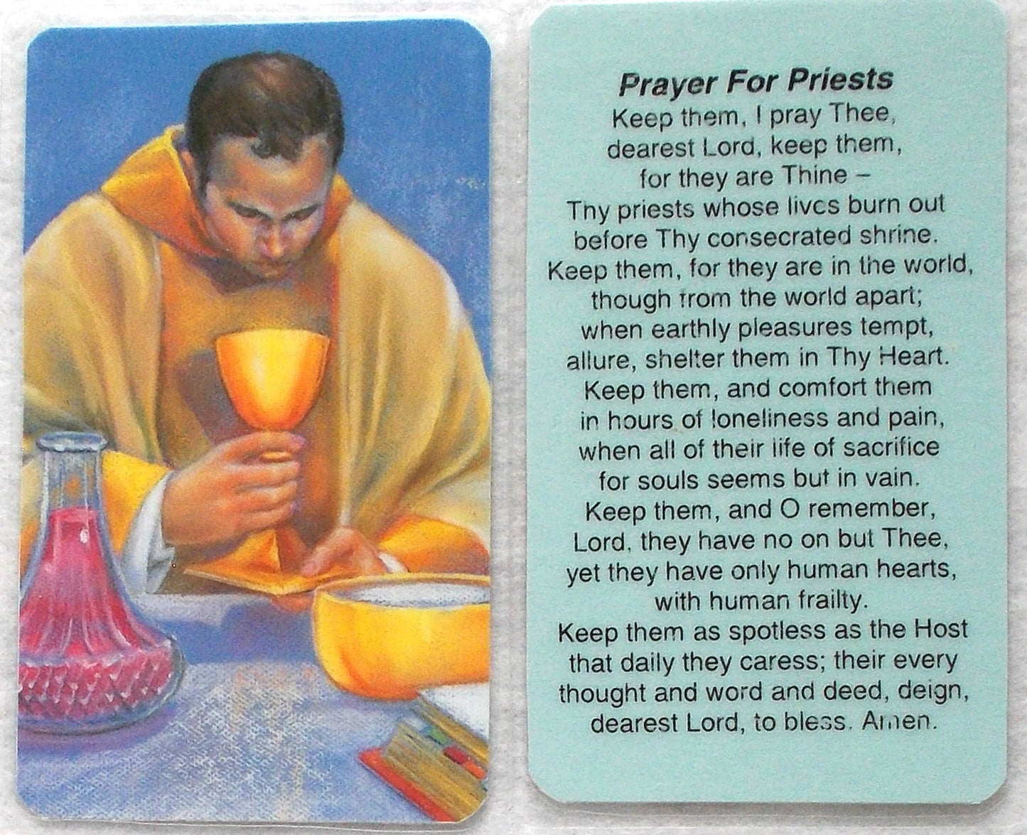 Laminated - Prayer For Priests