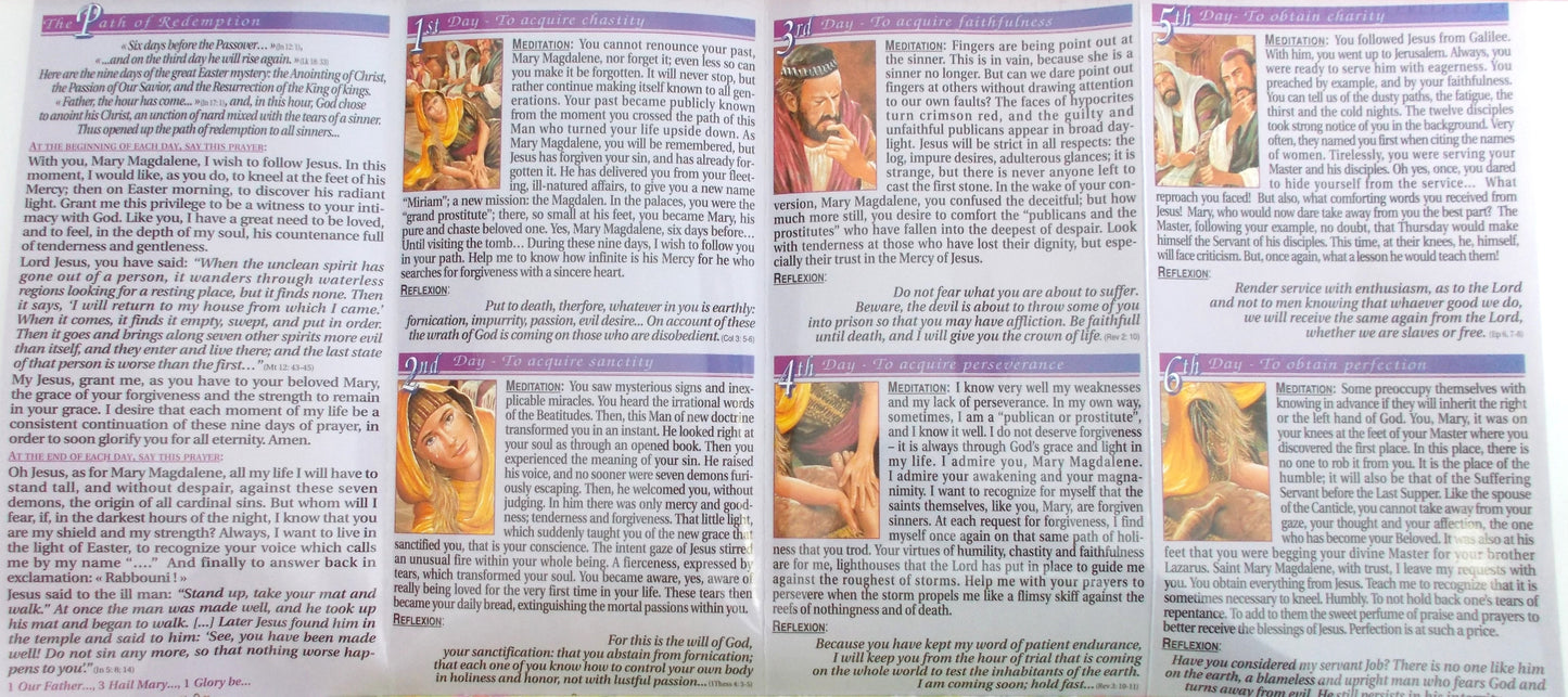 Nine Days with Mary Magdalene Laminated Pamphlet