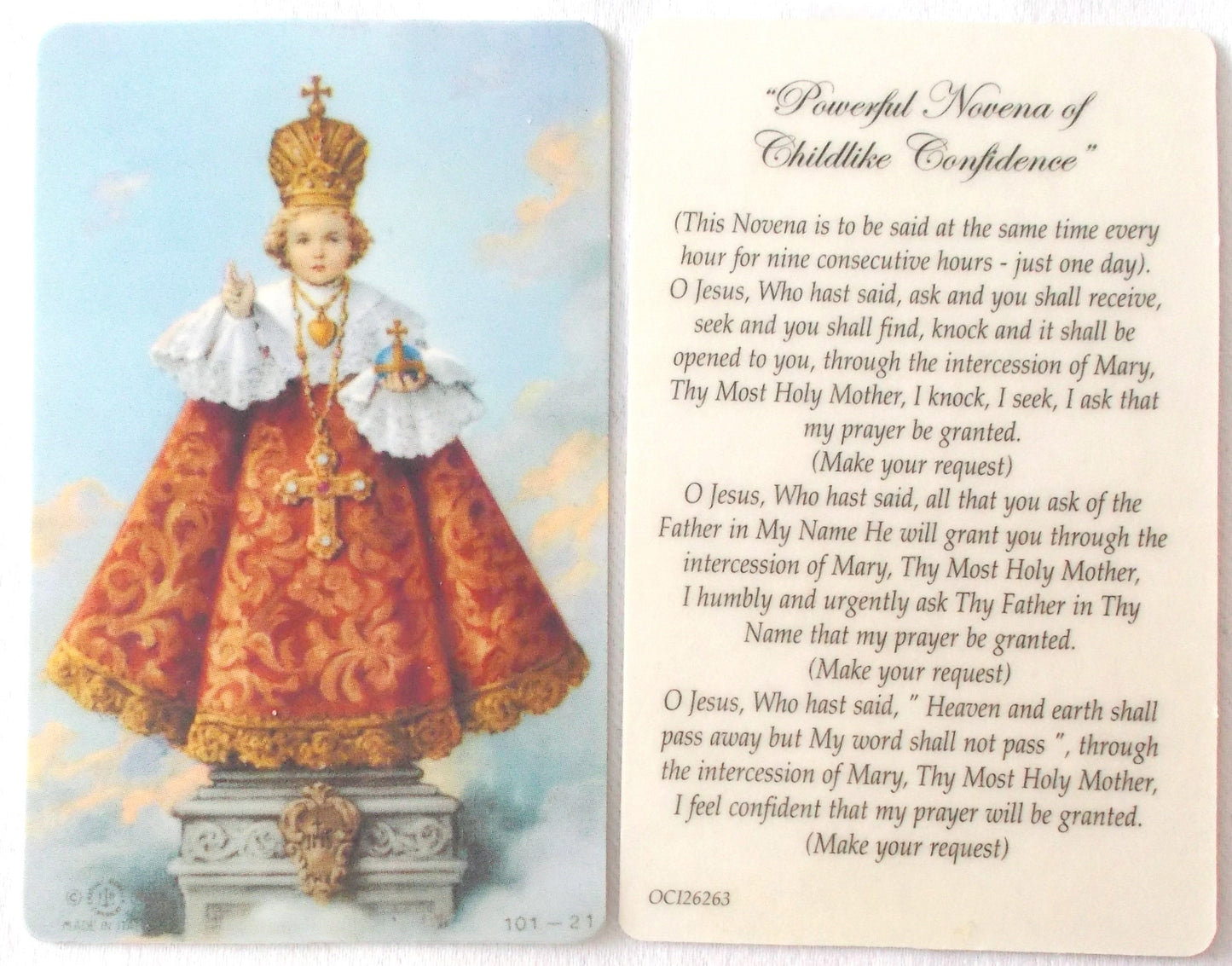 Infant of Prague - Powerful Novena of Childlike Confidence