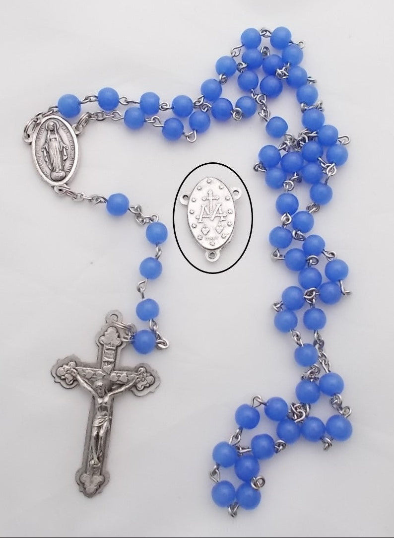 Rosary - Chain with Miraculous Medal Center