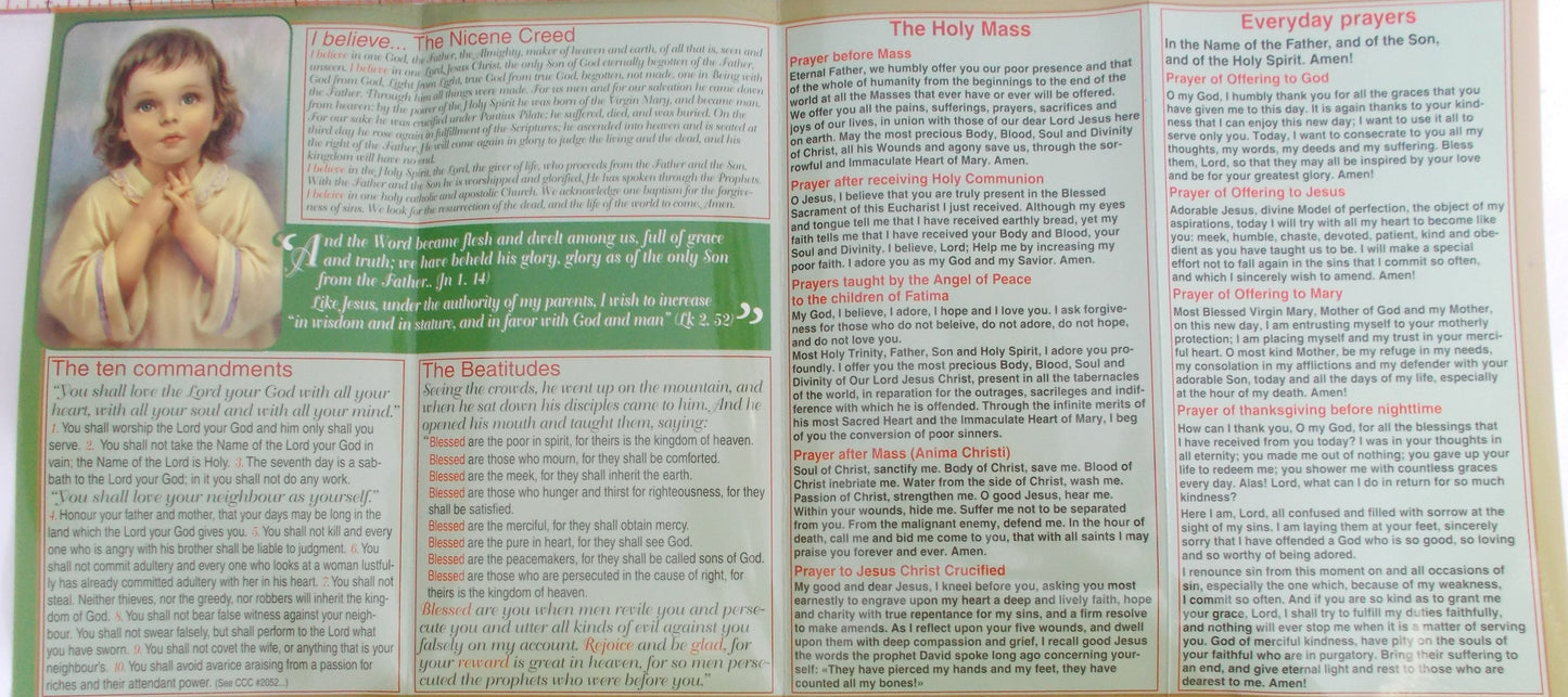 Introducing Children to Prayer Laminated Pamphlet