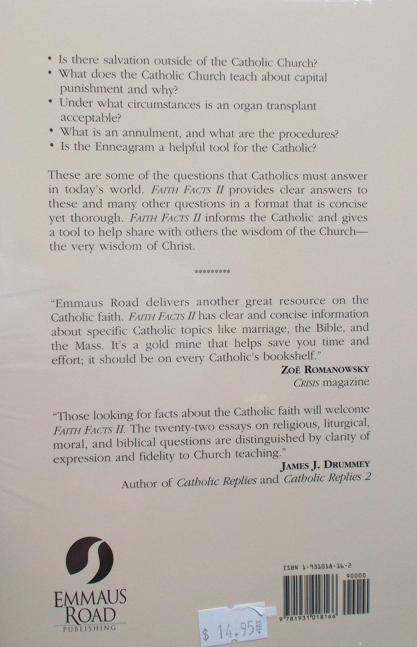 Faith Facts - Answers to Catholic Questions