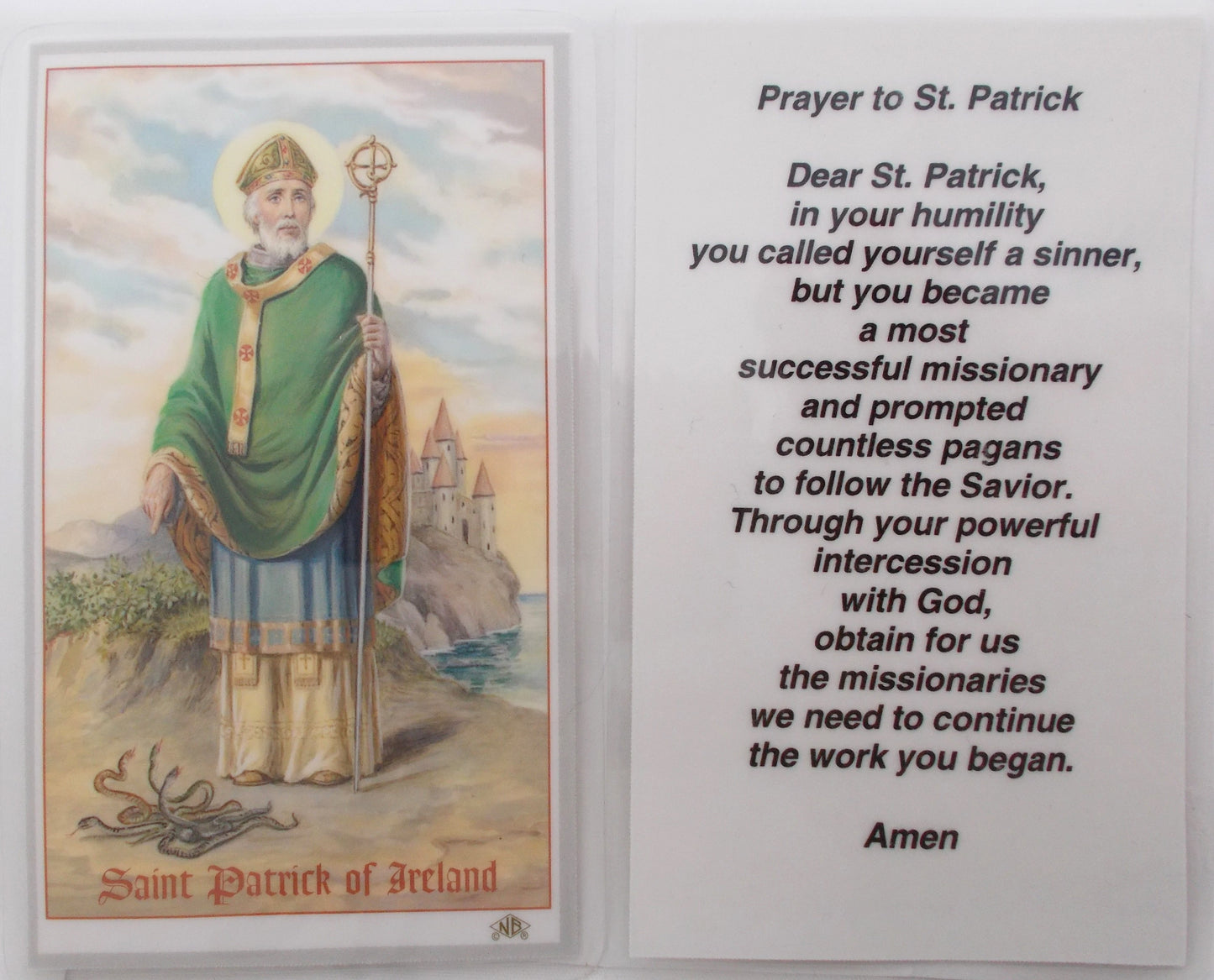 Laminated - St. Patrick