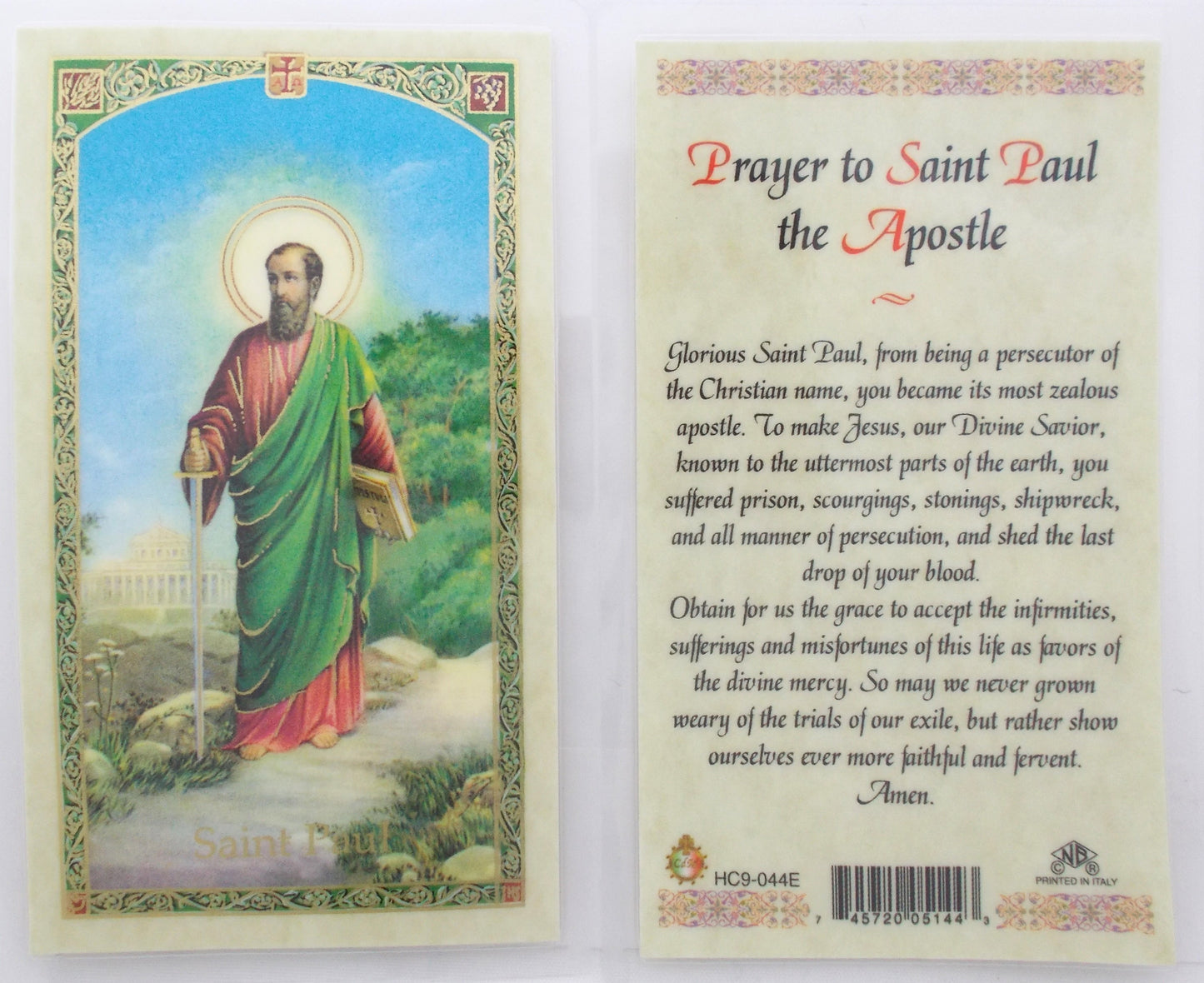 Laminated - St. Paul the Apostle