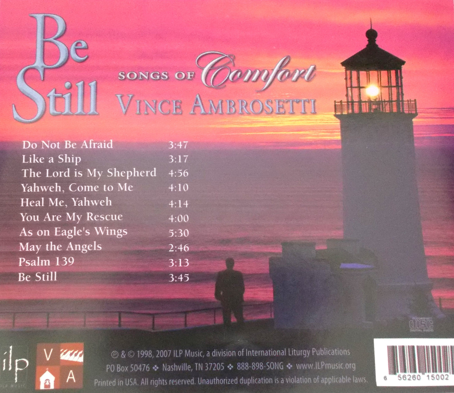 Vince Ambrosetti - Be Still : Songs of Comfort - Music CD - Demo - Used